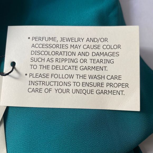 MM Couture by Miss Me Dress Womens Small Teal Chiffon Gold Sequin Multim… - Picture 15 of 15